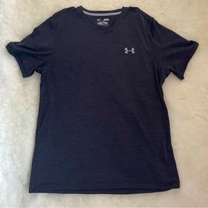 Mens Dark Grey  Under Armour V neck shirt Size M